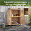 64x40x95cm Wooden Garden Storage Shed