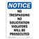 SignMission Notice - No Trespassing No Solicitation Sign | Wayfair