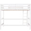 Lit mezzanine simple en bois massif blanc avec. Robuste et robuste. Aucune fondation requise. Garantie de 14 lattes pour un soutien stable. Barrières de sécurité pour. 79,5 po x 41,8 po 67,5 po. Assemblage requis-2072695450