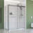 Molly 48" W X 36" D X 76" H Frameless Shower Door Rectangular Shower Kit With Fluted Glass Finish-121487394-121487408