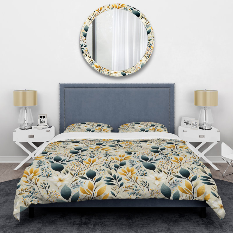 Literie Earthy Serenity III, Housse de couette simple + 1 taie décorative stan
