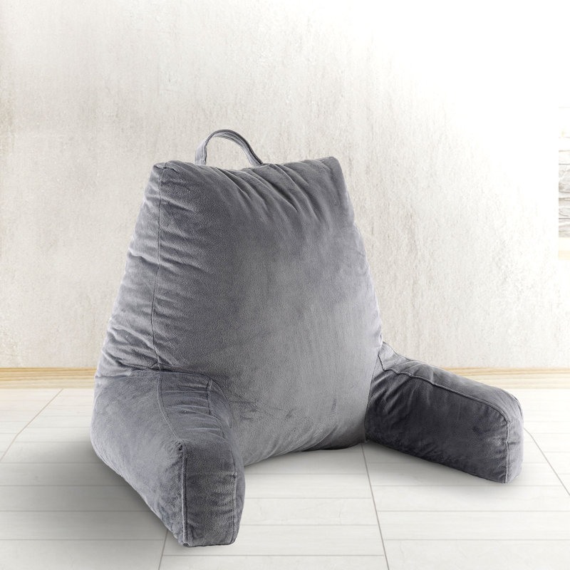 Throw Pillow, Gray, 16" H x 13" W x 9" D