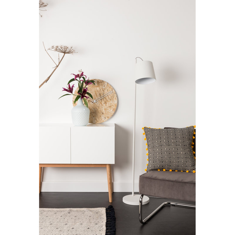 Task Floor Lamp, White, White