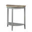 Console Justino en chêne gris et gris