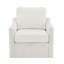 Fauteuil pivotant avec tissu chenille doux-97415409
