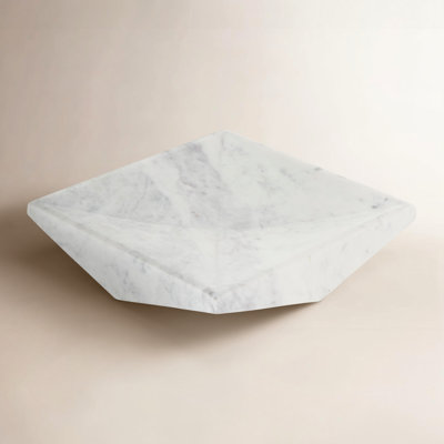 Cole And Grey Marble Square Geometric Tray