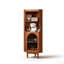 Vitrine de coin rétro rétro avec porte en verre arquée