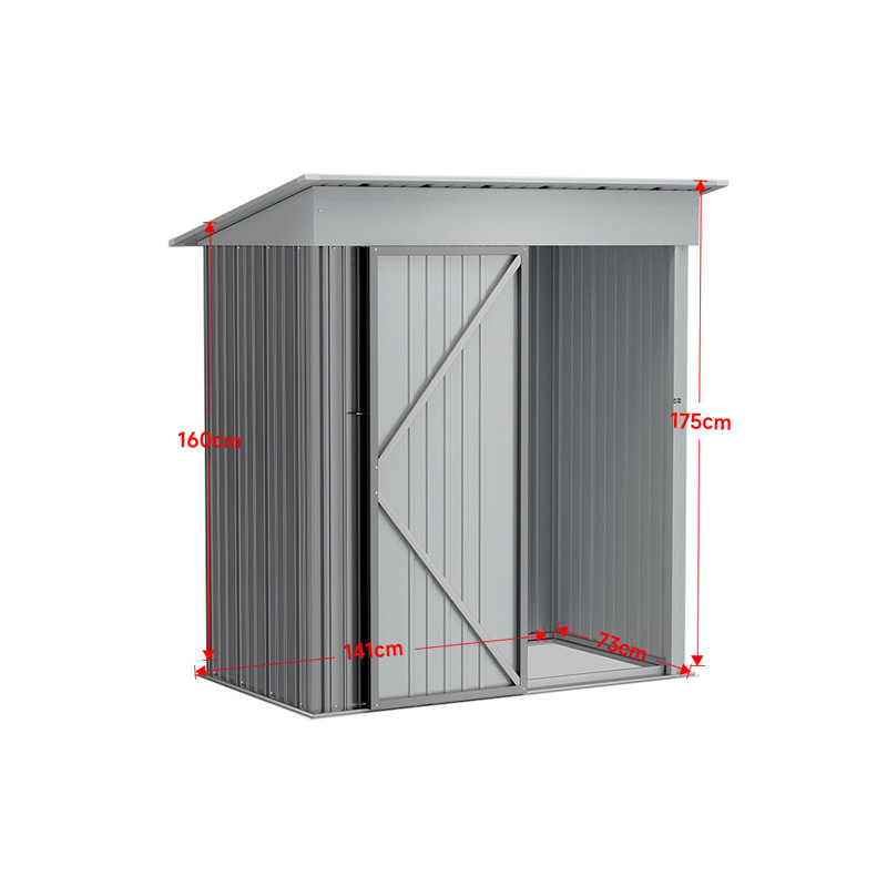 Single door Garden Storage Shed