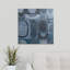«Modern Geometric Indigo and Navy I» par Michael Mullan, impression-19204513-26541707
