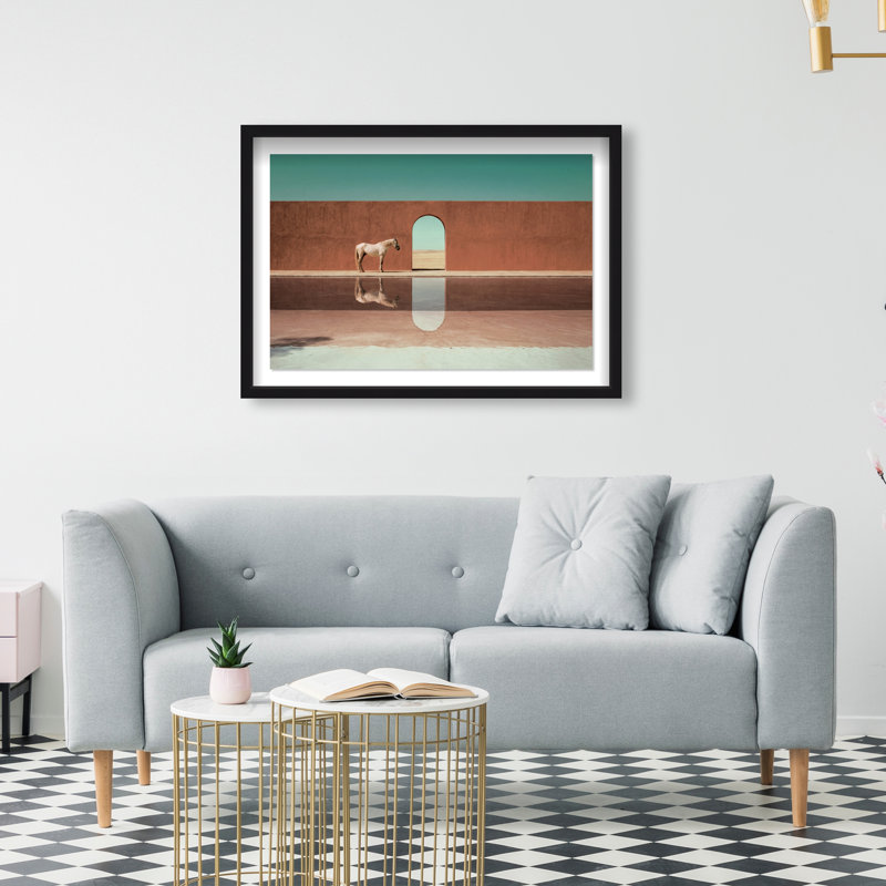Western Reflections Print by Oliver Gal, 31.5"H x 21.5"W, Black Shadowbox