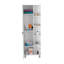 Armoire à linge en miroir, quatre tablettes intérieures, cinq tablettes extérieures-854826253