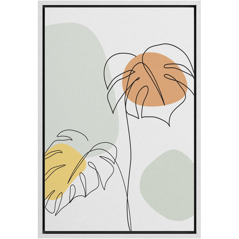 Cadre flottant, impression sur toile, H 36 po x l 24 po x P 1,5 po, Cadre blanc