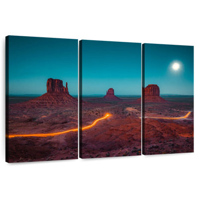 Alvord Moon Over Monument Valley