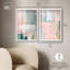 Art mural bleu pastel Boho-115200379-115200380