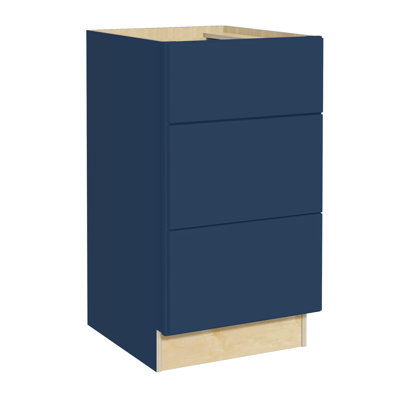 Meuble bas de cuisine à tiroirs Gallery Express Rowan, 18 po L x 24 po P x 34,5 po H, bleu marine