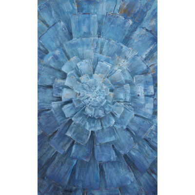 " Blue Plant Up Close " Painting Print