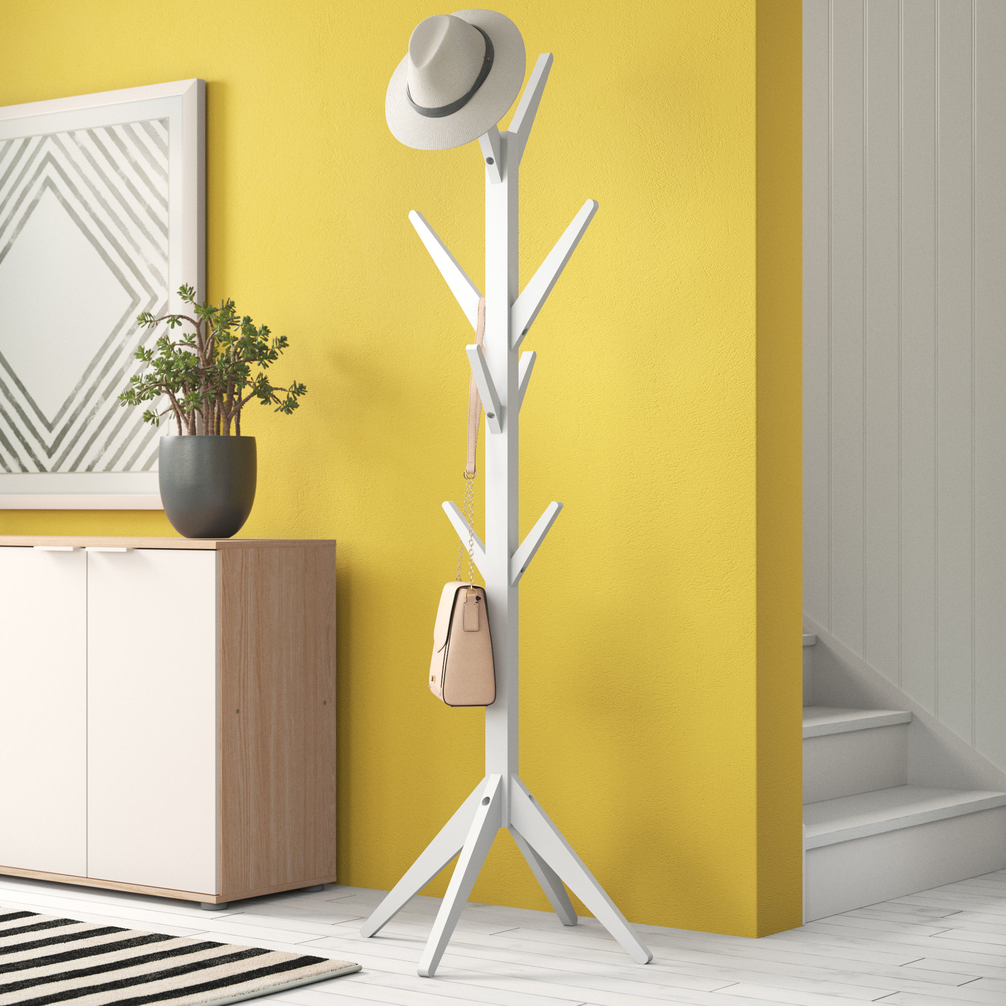 Wade Logan Heaton Freestanding Coat Stand Reviews Wayfair
