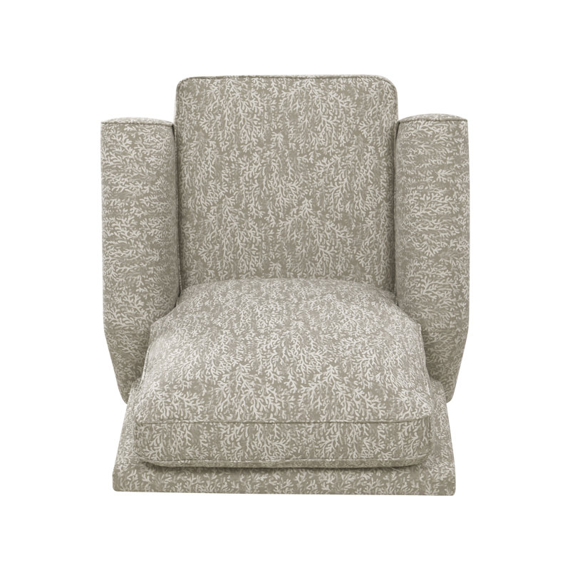 Leni 33.5" Wide Manual Standard Recliner, Taupe Nautical