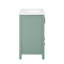 Ensemble de meuble-lavabo 48 po avec lavabo en céramique, meuble Storae autoportant moderne avec poignées, portes à fermeture douce