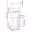 161cm H x 60cm W Steel Book Cabinet Bookcase-1421519557