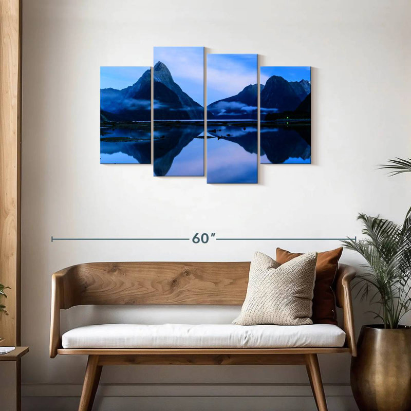 Miroir Milford Sound, H 27 po x l 43 po