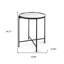  Table de bout Glam 24 po
