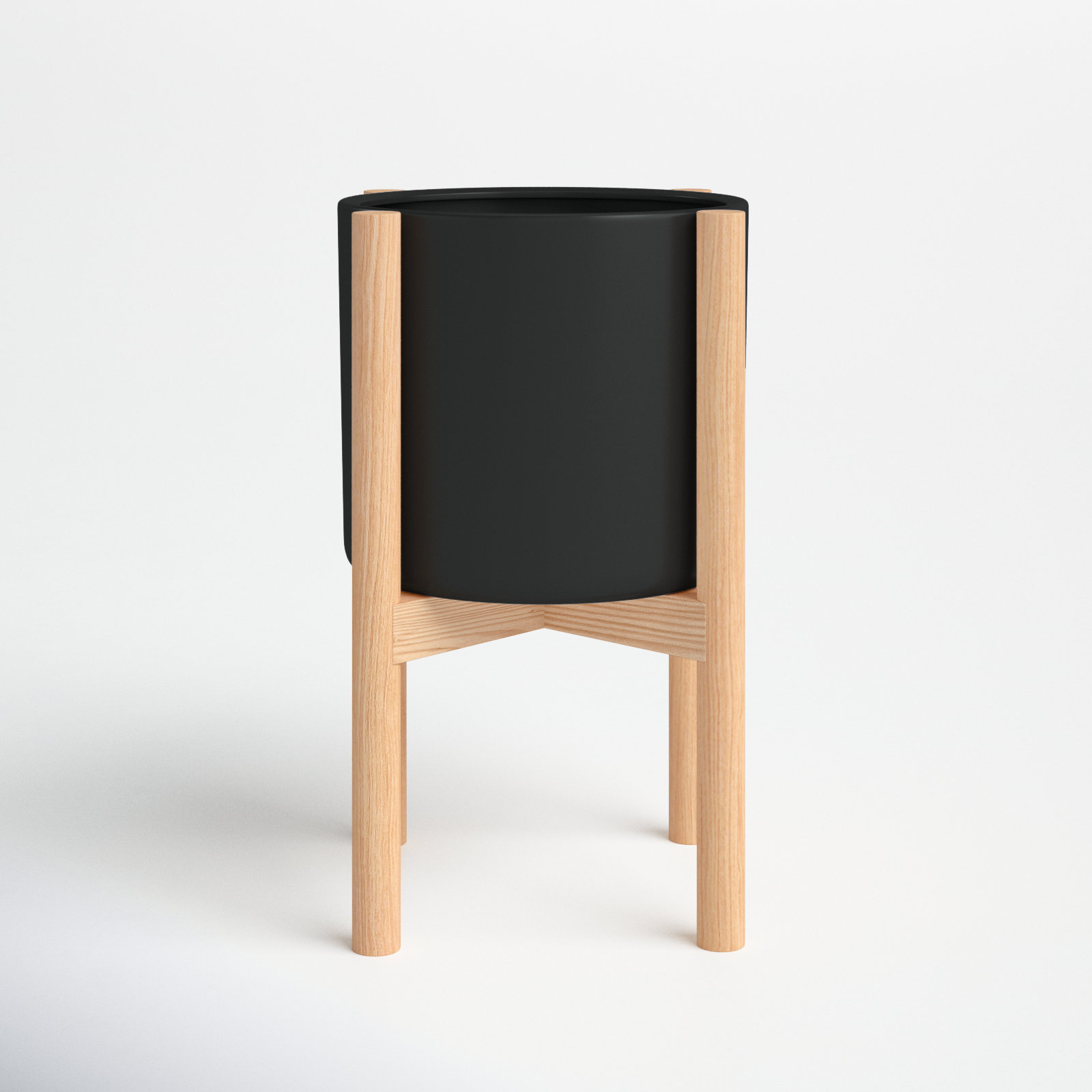 Dominic Pot Planter, Black