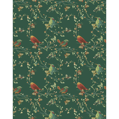 Bird Floral Wallpaper