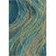 Tapis vert lavable à motif tissé à rayures vertes-1723595811