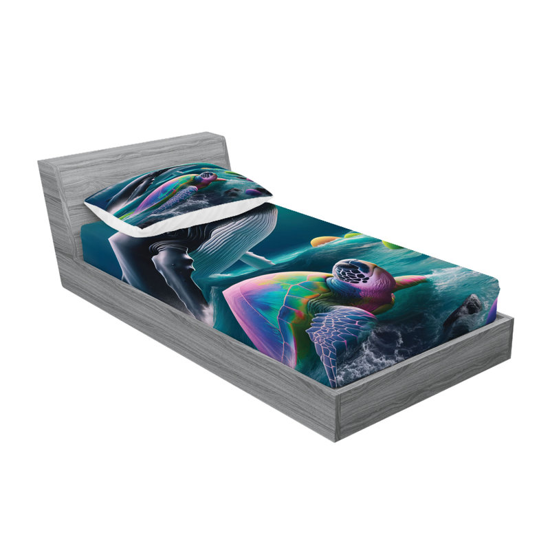 Multicolore drap-housse et taie décorative Ambesonne, Simple TG