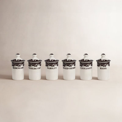 Spode Delamere 6-Piece Spice Jars