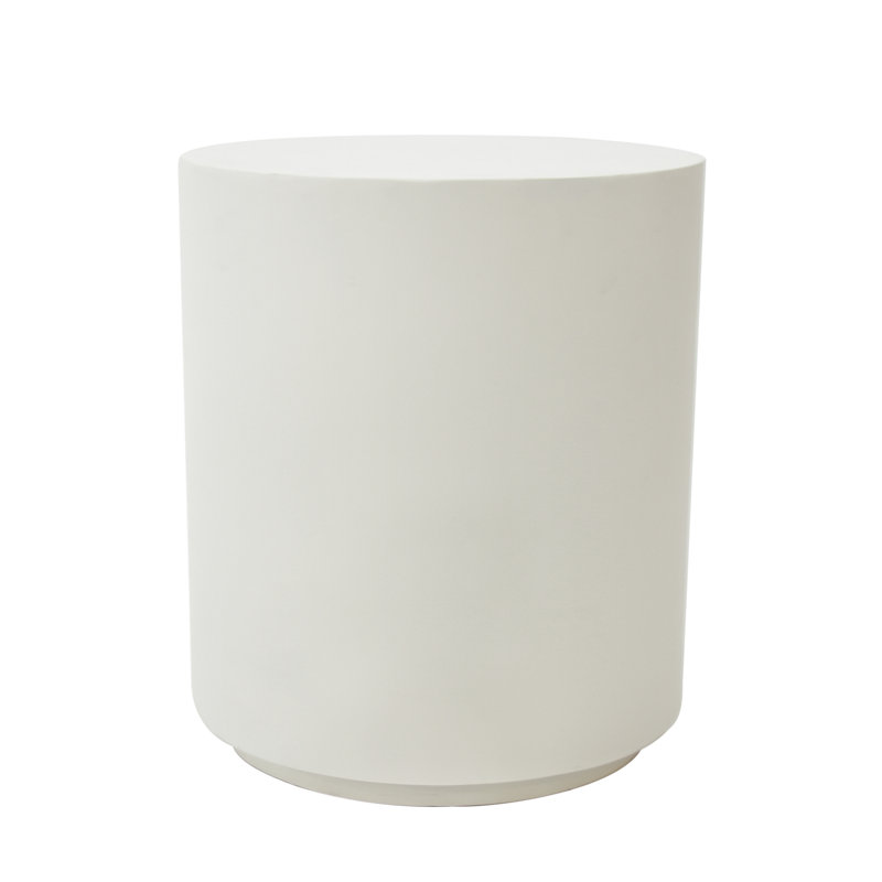 ROME Round Concrete Side Table 45 x 45 x 51.5 cm, Cream