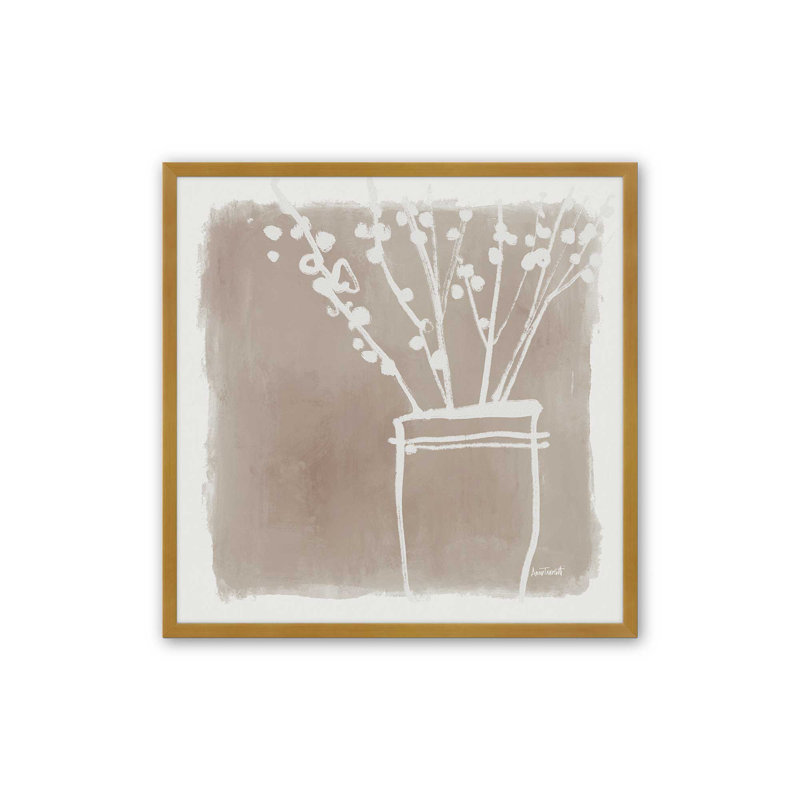 «Farmhouse Jar» par Anne Tavoletti, reproduction d'art, H 12 po x l 12 po, Or