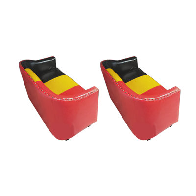 Banc rembourré en similicuir Burger Place