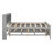 Full Size Platform Bed With Storage Headboard, Usb, Twin Size Trundle And 3 Drawers-1912920606