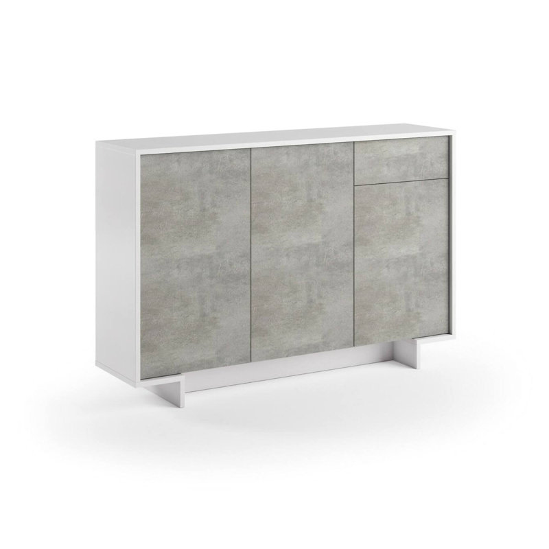Catignani Standard Accent Chest, White/Cement