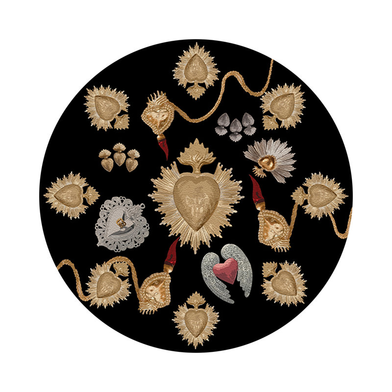 Napperon Ex voté Sacred Hearts, Noir