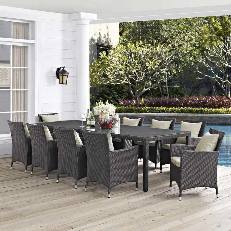 Ensemble repas 11 pièces Convene, Beige, 10