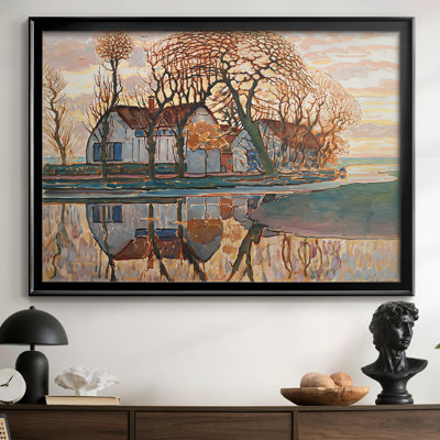 Farm Near Duivendrecht-Piet Mondrian-Framed Gallery Wrapped Canvas-c. 1916