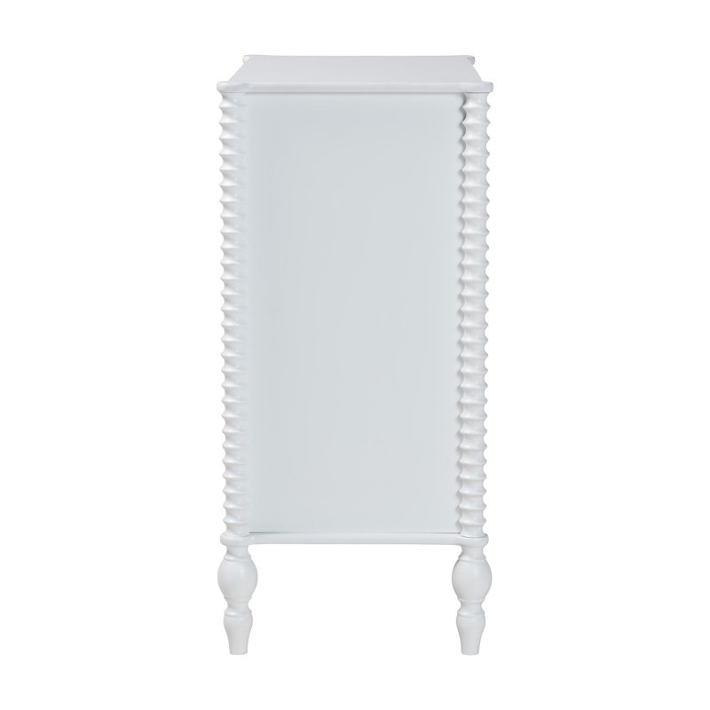 Commode à 4 tiroirs Baxton Studio Cherryl, White