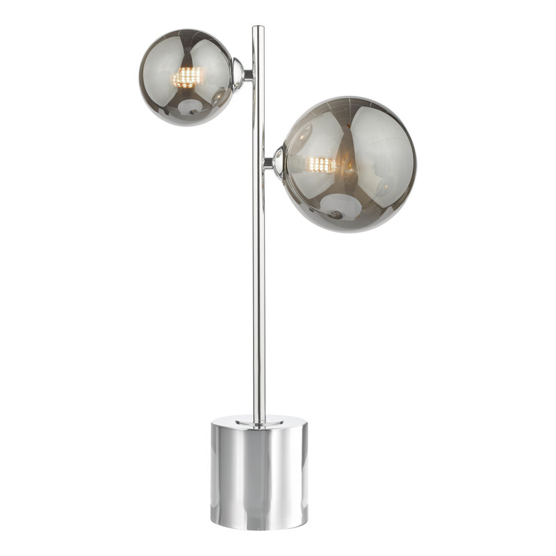 Metal Table Lamp Lamp, 48 cm H x 27 cm W x 32 cm D, Chrome