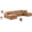 Canapé modulaire en similicuir 6 pièces Itala-94482495