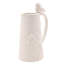  Tall White Floral Bird Jug