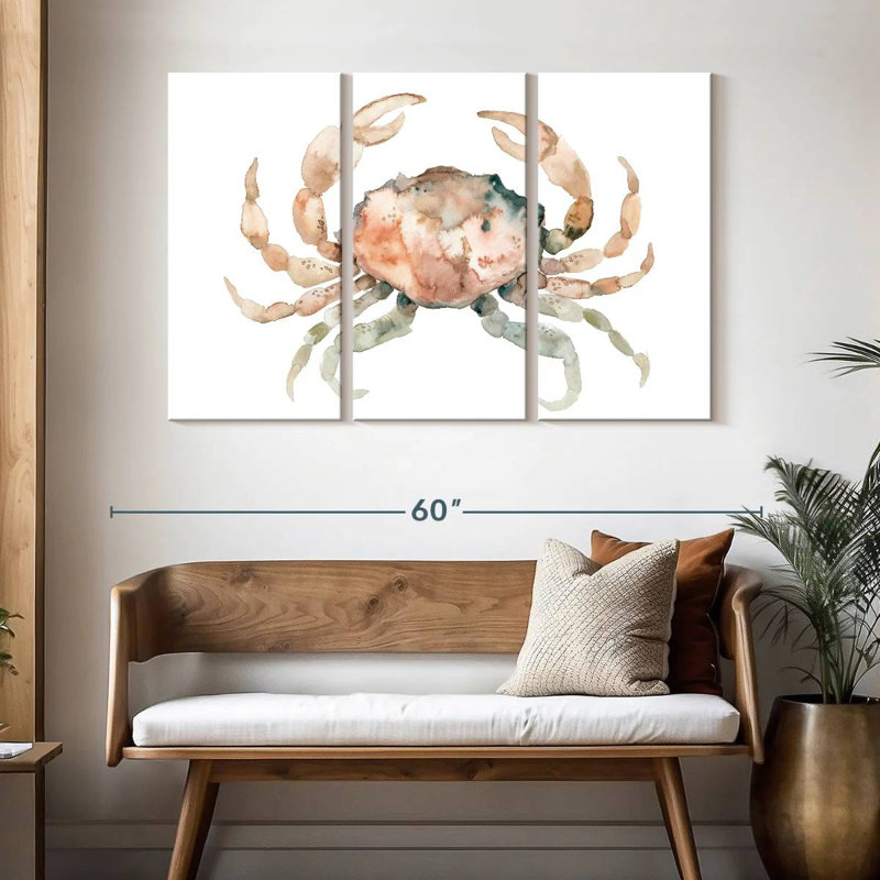 Brampt White Crab, 32" H x 50" W