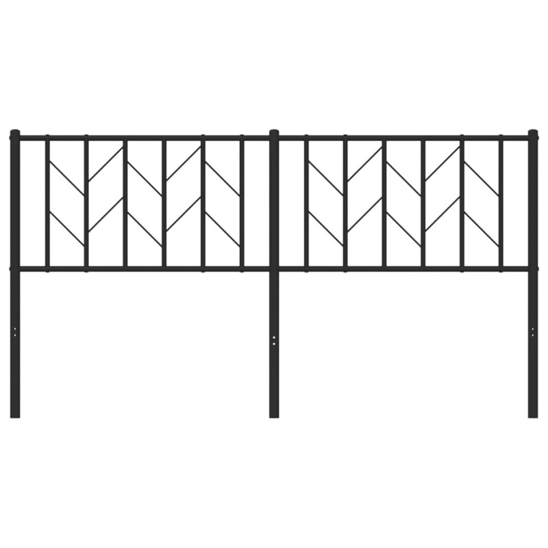 Metal Headboard, Kingsize - 160 x 200 cm, Black