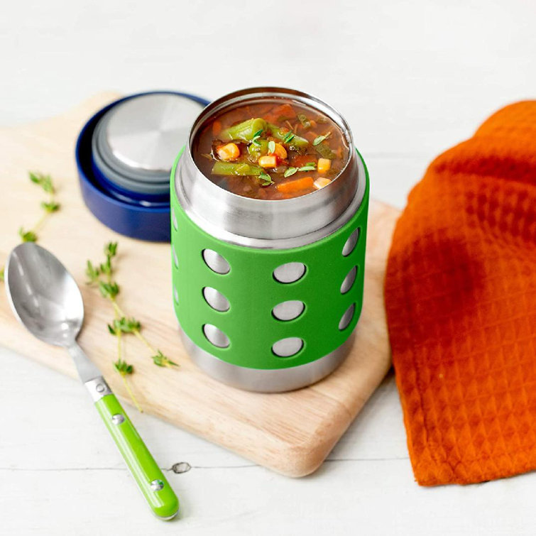 12 oz Triple Insulated Food Container - Hot 6 Hours or Cold 12 Hours - Leak Proof Thermos Soup Jar - All Stainless Interior Prep & Savour