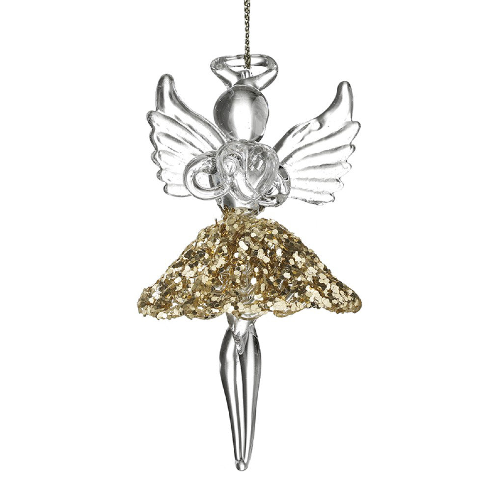 9cm Glass Hanging Figurine Ornament