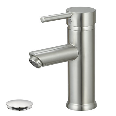 Single-handle Bathroom Faucet with Drain Assembly