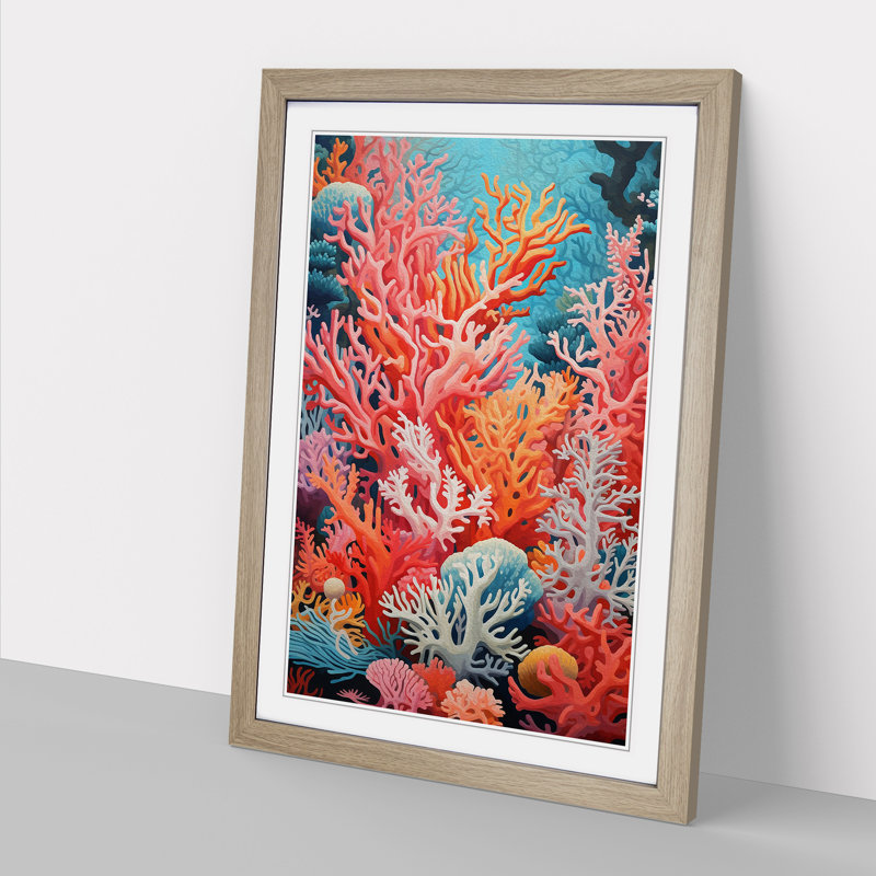Single Picture Frame Print on Wood, Oak Framed, 64cm H x 46cm W