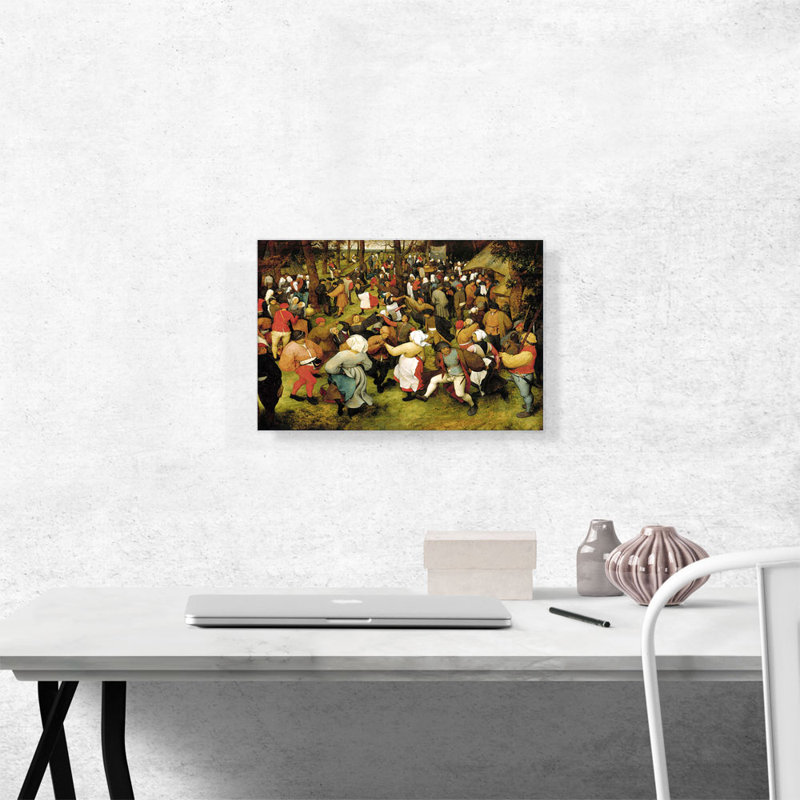 Danse de mariage en plein air - Reproduction, H 12 po x l 18 po x 1,5 po